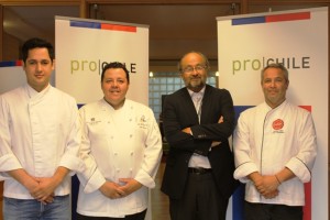 Chefs Sabores de Chile 2015 con director de ProChile