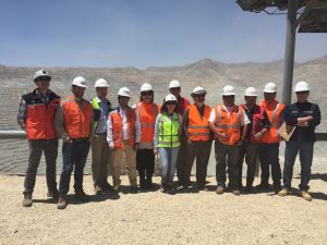 Delegación chilena en campamento minero de Toquepala - Southern Perú